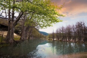 Only 250 steps away from a popular swimming hole on the crystal clear Frio River