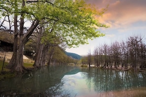 Only 250 steps away from a popular swimming hole on the crystal clear Frio River