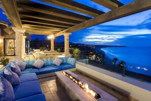 Night time Beach and Ocean View