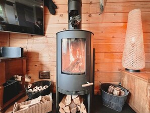 Beautiful log stove