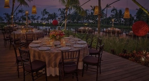 Espace banquet en plein air