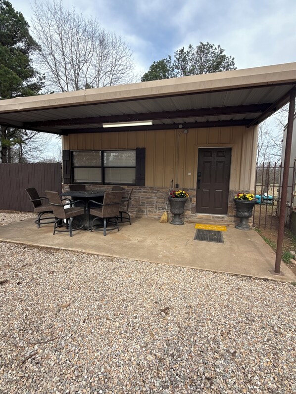 Front of apartment