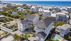 Emerald Shores - Luxury Vacation Rental Beach House with Private Pool, Fireplace, In-House Elevator, Game Room, Pool Table on 30A in Inlet Beach, Panama City Beach, Florida - Five Star Beach Properties Destin/30A