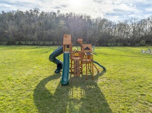 The huge playset with keep kids entertained for hours!