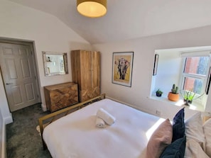 Generous wardrobe space and large mirror, extremely comfortable bed giving you everything needed to relax.