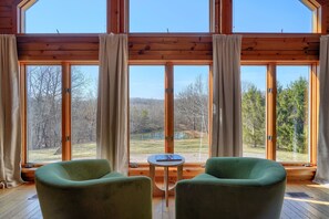 Great Room with pond views!