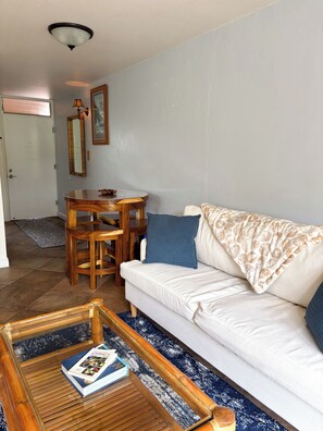 Dining area and sofa