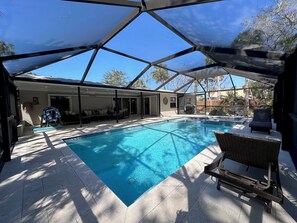 Pool and patio area