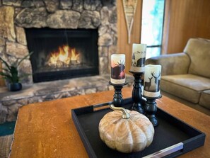 Embrace the warmth of our inviting cabin retreat, where rustic charm meets modern comfort.