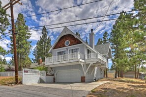 Front of cabin.