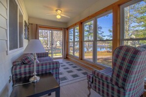 Sunroom overlooking Big Bald Lake