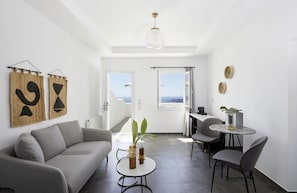 Dazzling Santorini Suite | Mystic Escape Suite | Breathtaking Caldera and Sea Views | Lovely Furnished Balcony | Prime Location | Fira