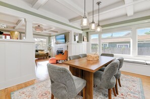 Enjoy dinner in the elegant dining room.