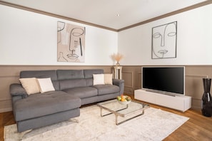 A cozy living area with a flat-screen TV, perfect for relaxation