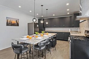 Stylish dining setup perfect for shared meals and gatherings.