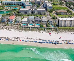 We are right on the beach! The photo speaks for itself!