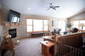 Perfect living room for relaxing & enjoying on the super comfortable furniture.
