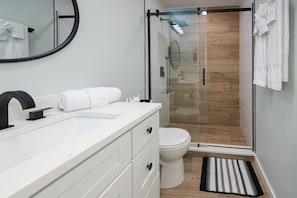 Main bath with walk-in shower!