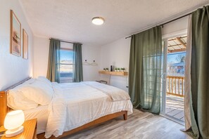 King bedroom suite with private attached bathroom
