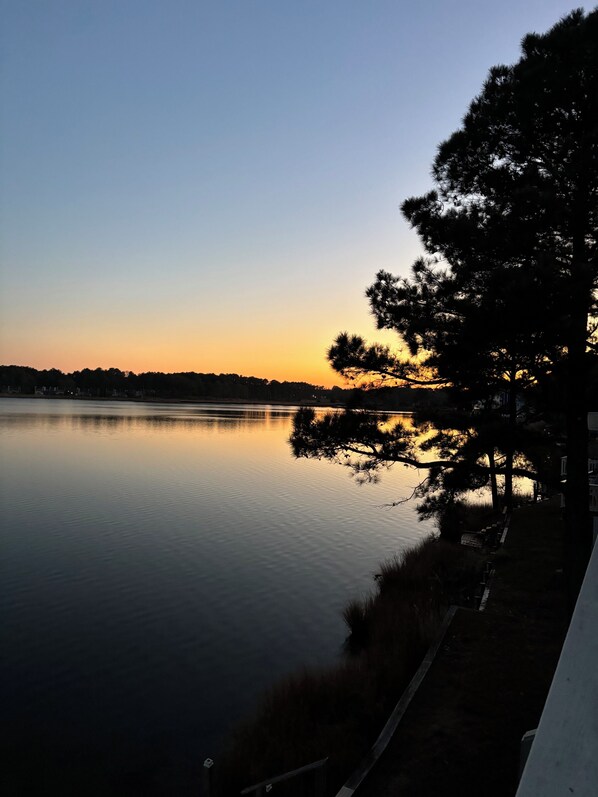 Sunset glow over the pond!