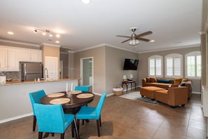 Dining, Living Room, and Kitchen Areas (Condo)