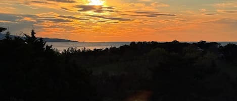 Vue depuis lâhĂ©bergement