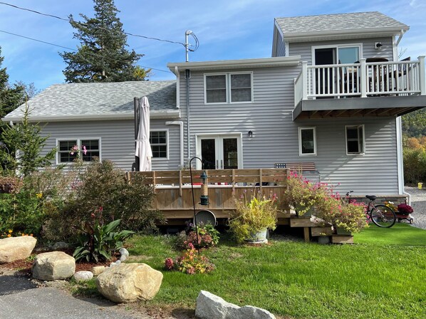 Large Deck with comfy furniture and great sunlight