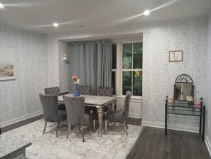 Enjoy a calm and delicious meal in a light warm dining area