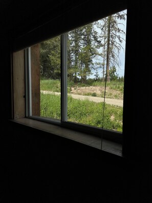 The view from the bedroom window.