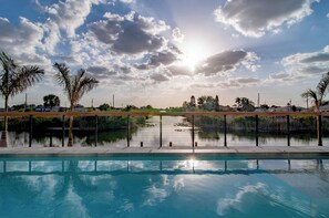 View from the pool area