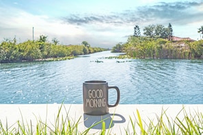 Morning Coffee at the dock