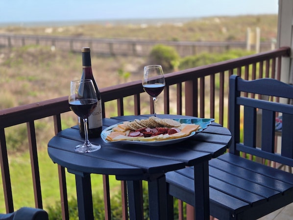Sit back, relax, and enjoy as ocean views and sounds soothe your soul.