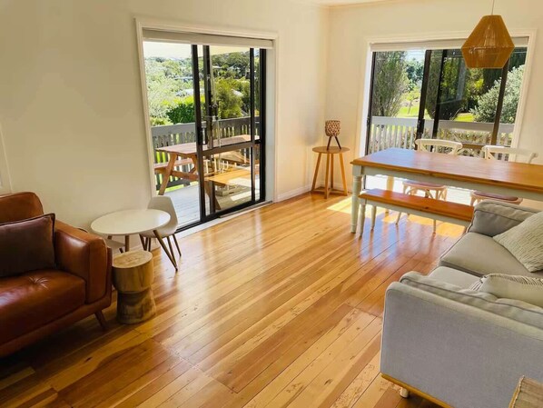 Living Area and Sun Filled deck