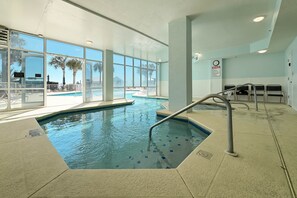 Indoor pool and hot tub