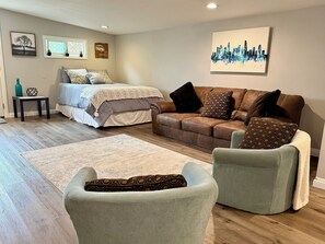 Bed and sitting area