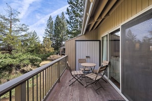 Enjoy nice mornings, afternoons or evenings on the deck.