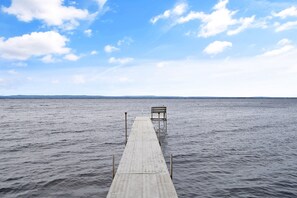 This private dock and stairs lead directly to the lake for easy access to water activities. Perfect for lakeside fun!