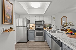Fully stocked kitchen