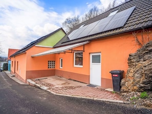 Toit, Énergie Solaire, Maison, Énergie Solaire, Domicile, Chalet, Pente, Peindre