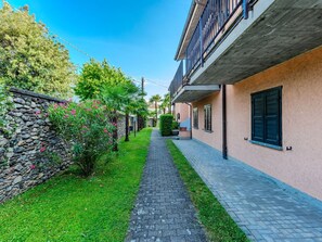 Strauch, Auffahrt, Garten, Flagstone, Landscaping, Bürgersteig, Walkway, Garten, Hecke, Cobblestone