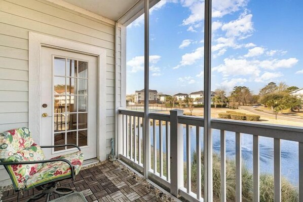 Screen in Balcony Sitting Area