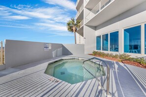 Enjoy a soak in the hot tub!