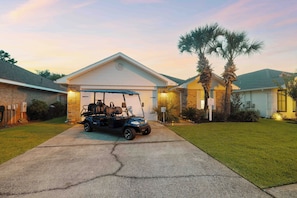 Take your complimentary golf cart for a ride!