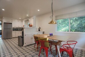 Kitchen with dining area or work area