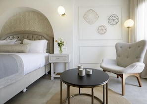 Wonderful Santorini Room | Olympia Room | Breathtaking Caldera and Sea Views | Lovely Furnished Balcony | Prime Location | Fira