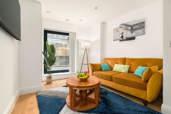Cozy Living Room with internet and smart TV