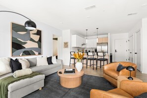 Open concept living/dining/kitchen