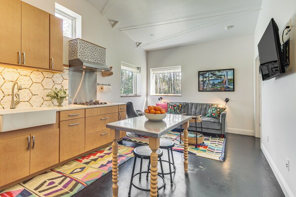 Vancleave Vacation Rental | 1BR | 1BA | 450 Sq Ft | Small Step for Entry