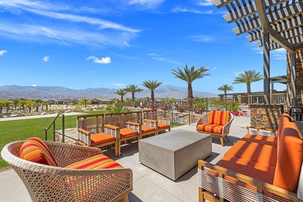 Club House Back Patio with a View