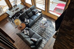 Living room with recliner sofas